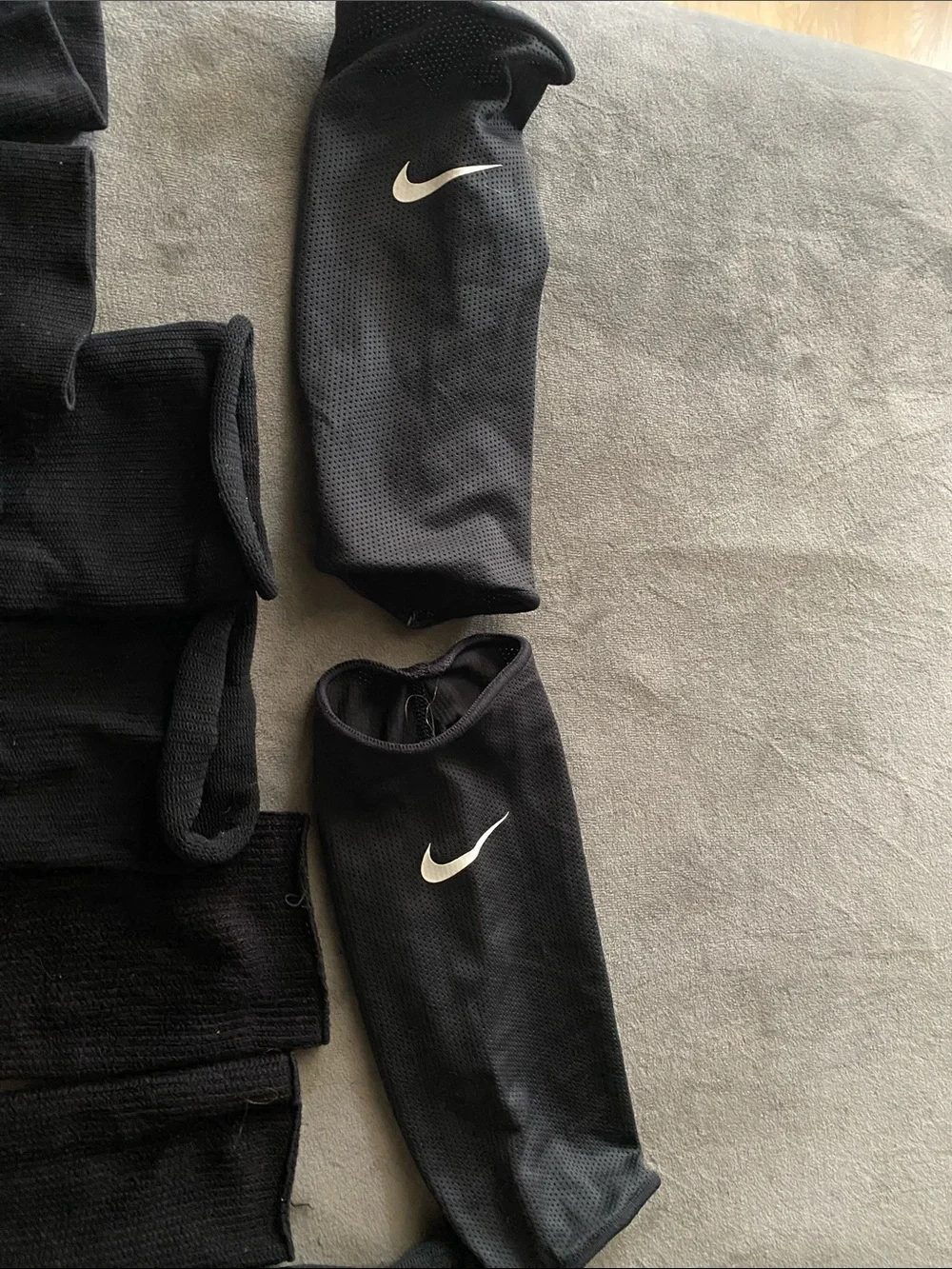 Bundle of 4 Black Athletic Soccer Socks